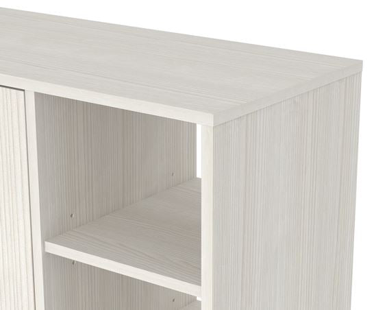 Bideford Tall Shoe Cabinet White