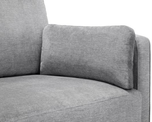 HAYWARD 3 SEATER - DARK GREY CHENILLE FABRIC