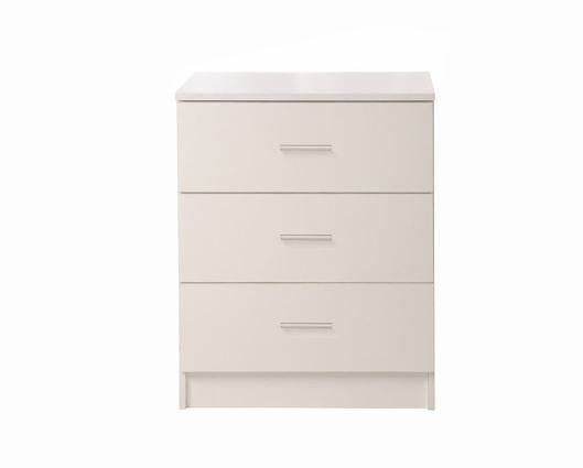 3 Drawer Chest - White