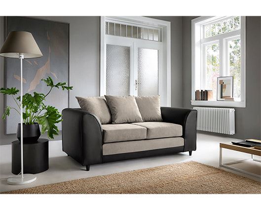 Dylan 2 Seater- Brown & Beige