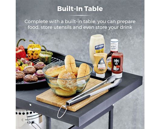 Grill with Side Table