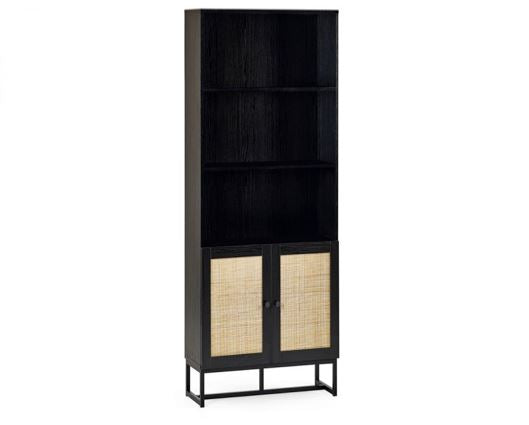 Padstow Tall Bookcase - Black