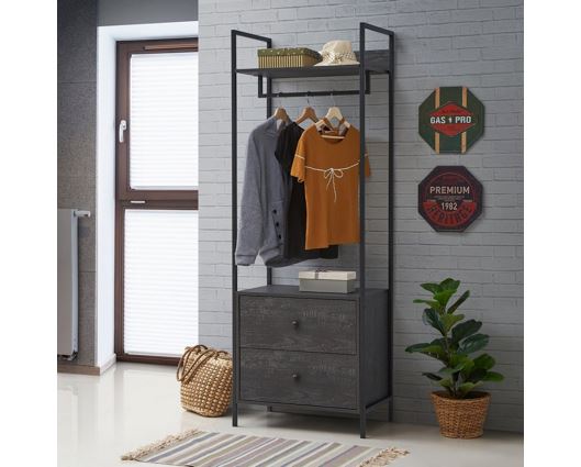 Zahra Open Wardrobe with 2 Drawers