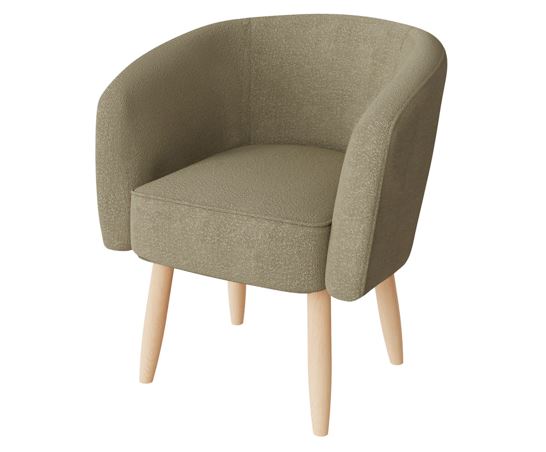 Florence Boucle Chair Natural Mushroom