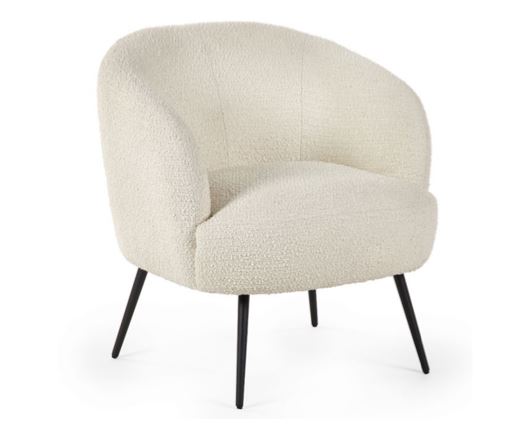 GIGI BOUCLE ACCENT CHAIR - IVORY