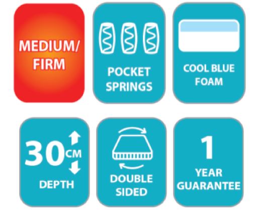 Seasons Deluxe 1000 Mattress- Superking