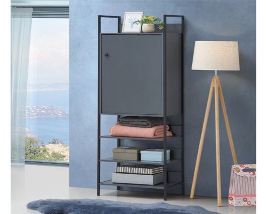 Zahra Storage Cabinet with 1 Door & 3 Shelves