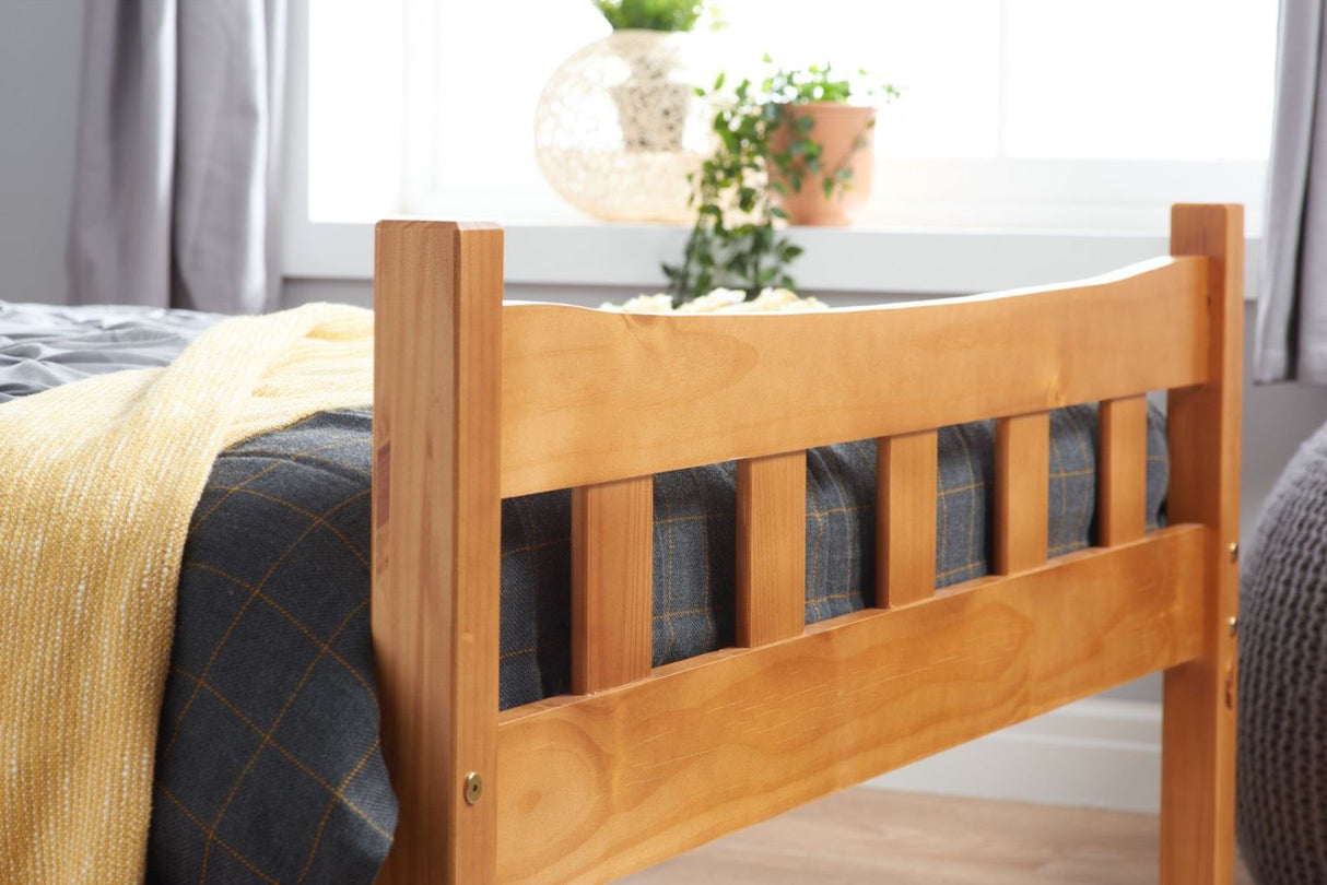 Miami Small Double Bed - Pine