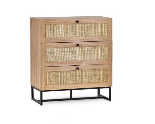 Padstow 3 Drawer Chest - Oak