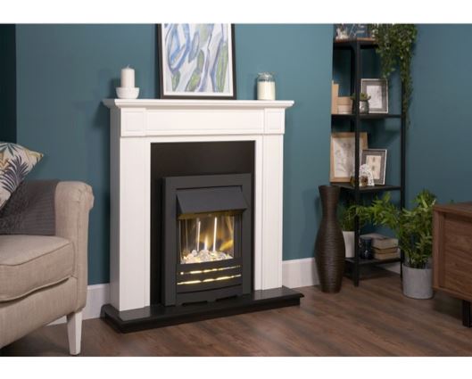 Adam Helios Electric Fire in Black