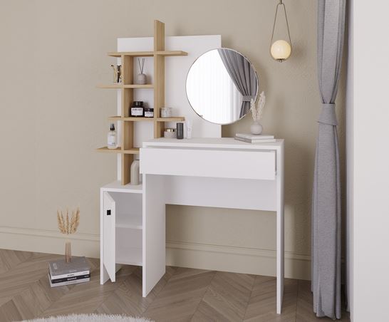 Freyja Dressing Table White/oak