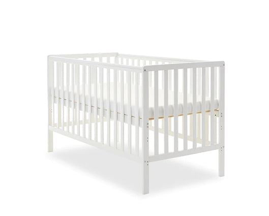 Bantam Cot Bed, Under Drawer + Fibre Mattress - White