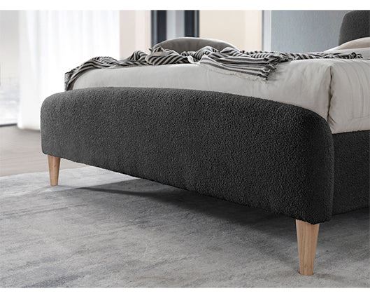 Otley Double Bed - Charcoal