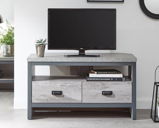 Boston corner tv unit grey