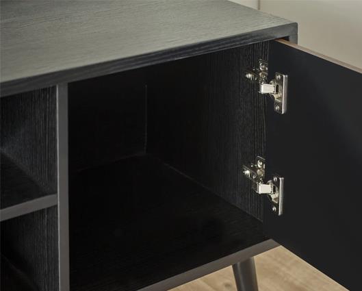 Trent Large TV Stand Up to 55" Walnut & Black