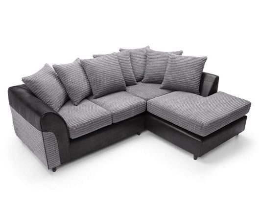 Harvey Right Facing Corner - Black & Charcoal