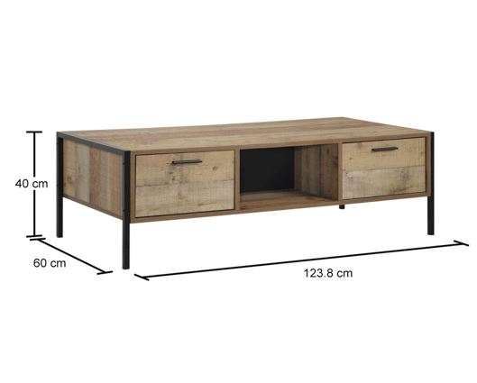 Coffee table 4 drawer