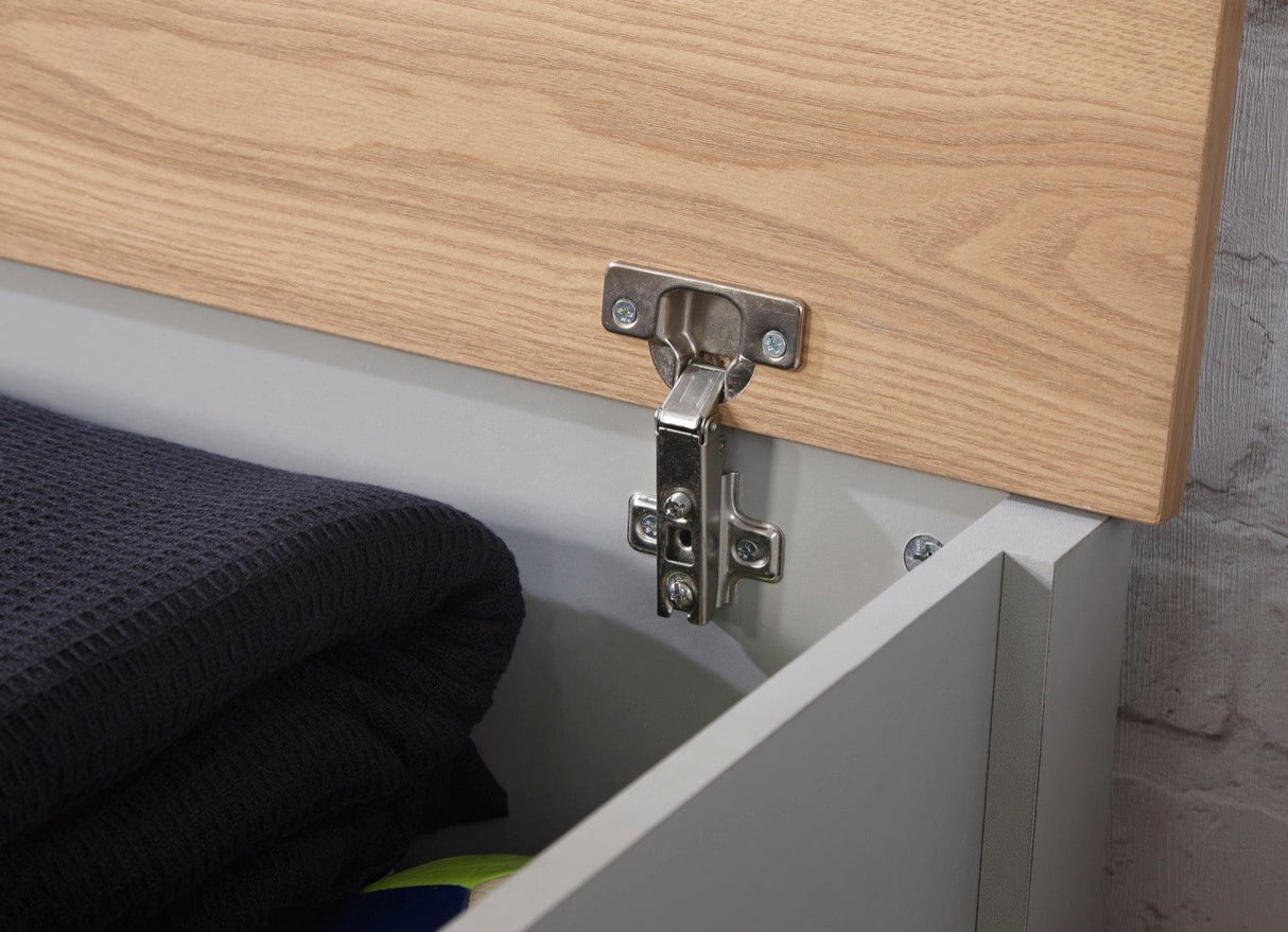 Lancaster ottoman storage grey