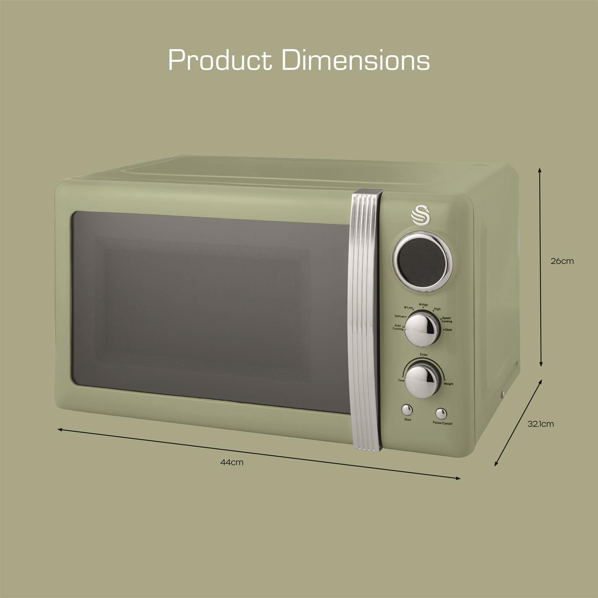 800W Digital Microwave