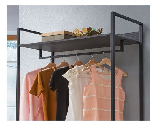 Zahra Open Wardrobe with 4 Shelves