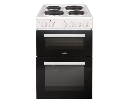 Willow W50ETCW 50Cm Twin Cavity Electric Cooker - White
