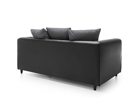 Dylan 2 Seater- Black & Charcoal