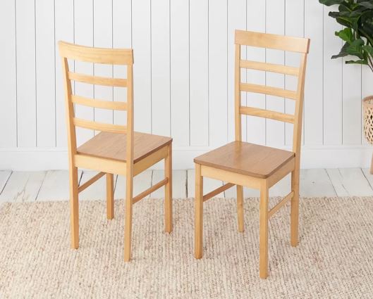 Cottesmore Dining Set with 4x Upton Chairs Oak