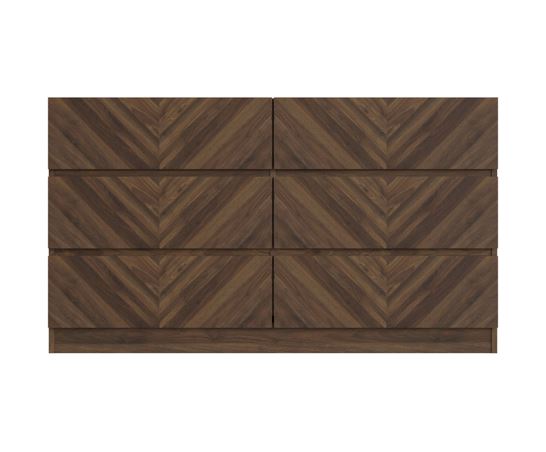 Catania 3+3 Drawer Chest Royal Walnut