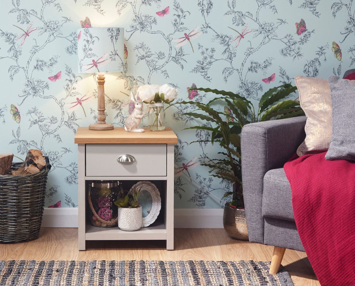 Lancaster lamp table grey