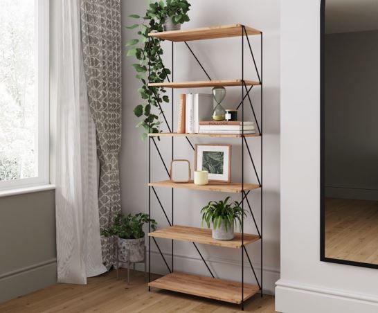 Leyo 6 Tier Bookcase Storage Unit