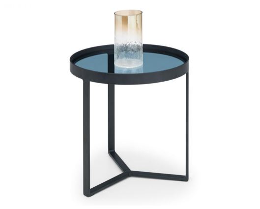 LOFT LAMP TABLE - SMOKED GLASS
