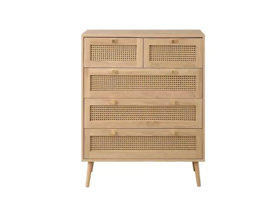 Croxley 5 Drawer Rattan Chest