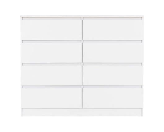 Malvern 8 Drawer Chest - White