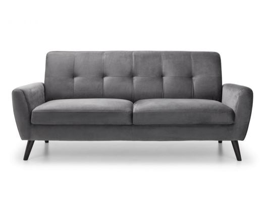 Monza 2 Seater in Dark Grey Velvet