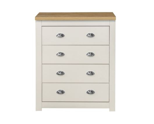 Highgate 4 Drawer Chest-Cream