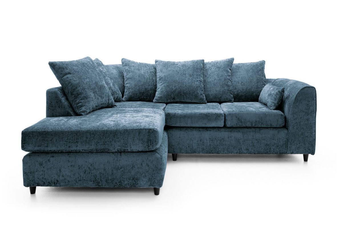 Harriet Left Corner Sofa - Dark Blue