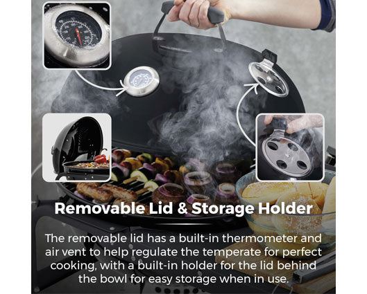 Grill with Side Table