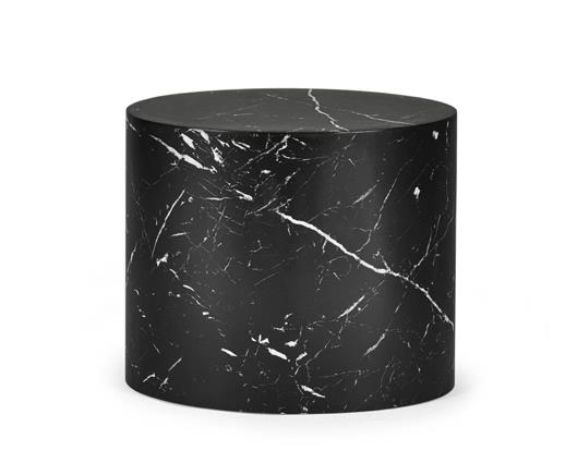 Toba Oval Nest of Tables Black Marble Effect