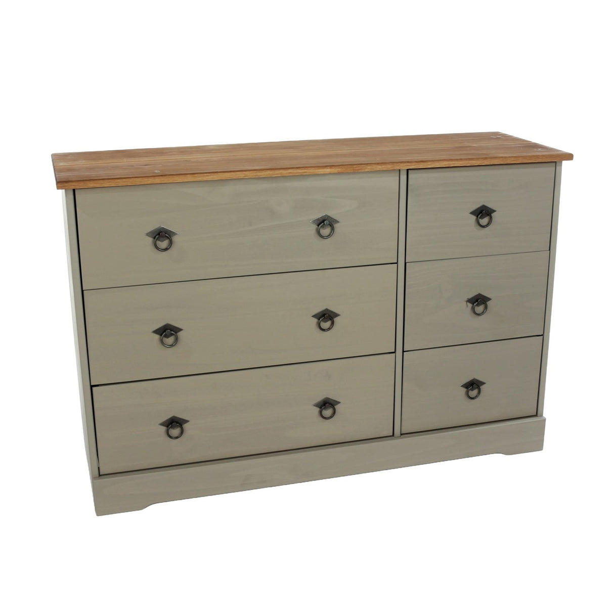 Corona Classic 3+3 drawer wide chest of drawers