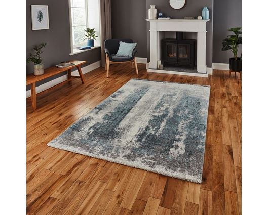 Brooklyn 8595 Ivory/Blue- 60 x 230