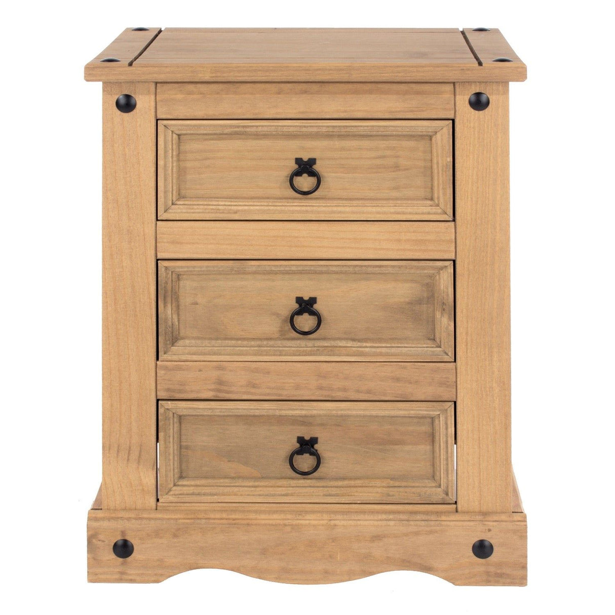 Corona Premium 3 Drawer Bedside Cabinet