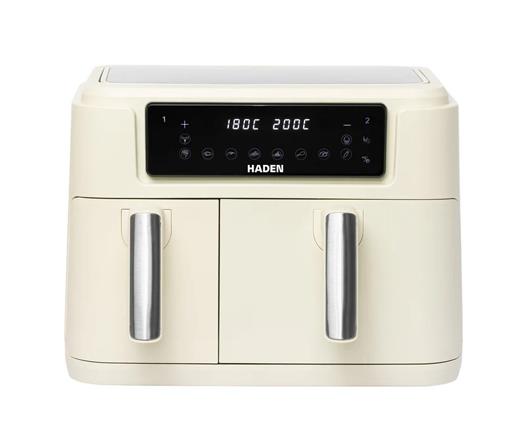 Haden 9.5L Dual Basket Air Fryer Cream