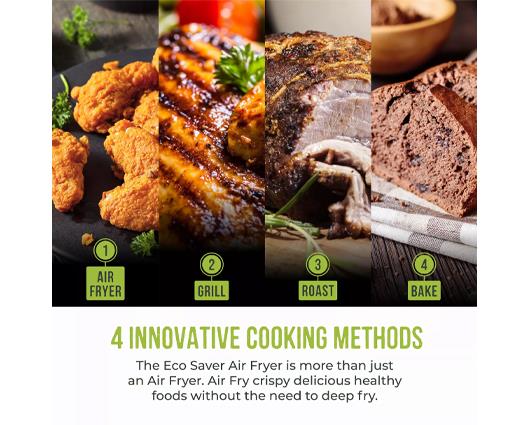 Vortx 7.2L Digital Air Fryer 1650W and Tower Single Basket Air Fryer Cookbook