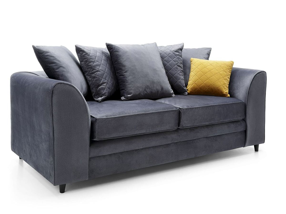 Chicago 3 Seater-Dark Grey