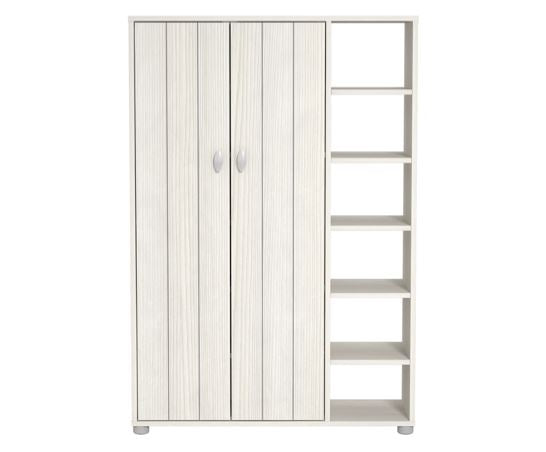 Bideford Tall Shoe Cabinet White