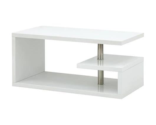 Polar High Gloss Led Coffee Table White