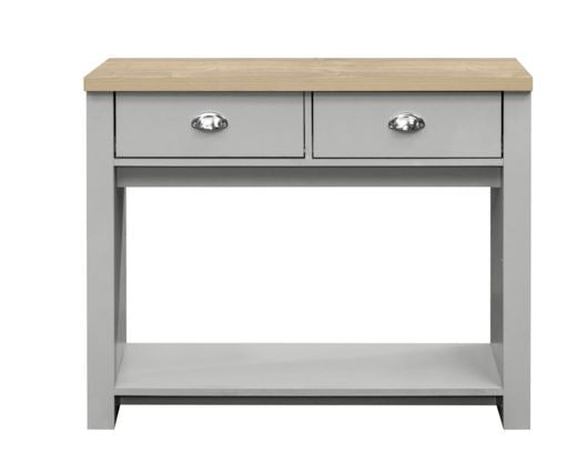 Highgate 2 Drawer Console Table-Grey