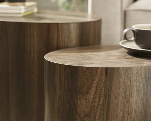 Toba Oval Nest of Tables Walnut