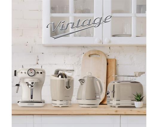 Ariete 1 Litre Retro Style Cordless Jug Kettle - Cream