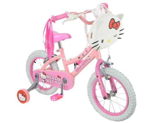 Hello kitty 14" Bike With Squishle Backpack and Tassels